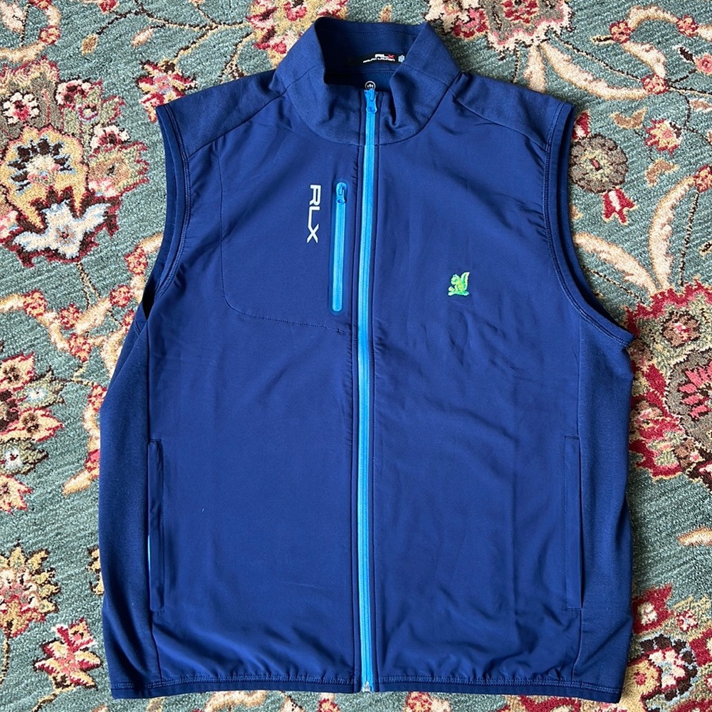 Brookline Country Club Ralph Lauren Navy Vest. NWOT. Large. TCC
